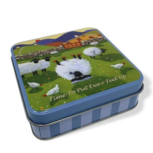 Time To Put Ewer Feet Up Fudge Tin