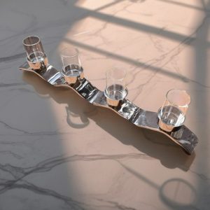 4 Wave Candle Holder