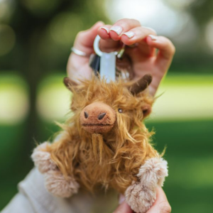 Plush Highland Cow Keyring Gordon