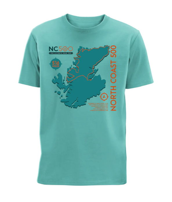 NC500 Map T-shirt Organic Cotton - Image 3