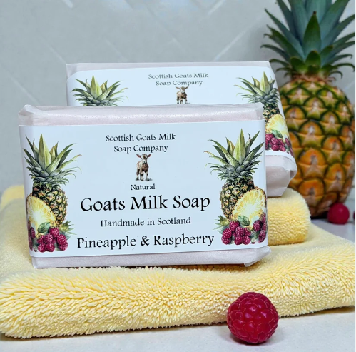 Pineapple & Raspberry Highland Goats Milk Soap