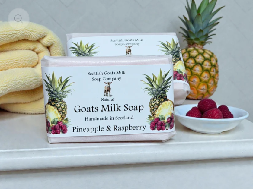 Pineapple & Raspberry Highland Goats Milk Soap - Image 5