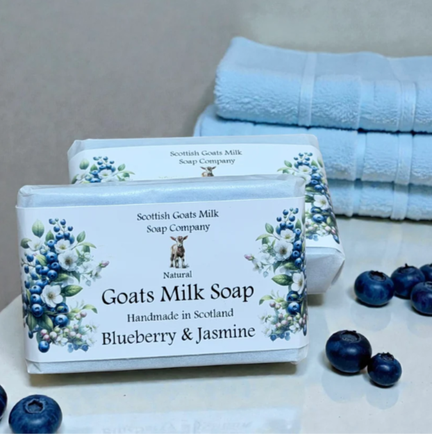 Blueberry & Jasmine Highland Goats Milk Soap