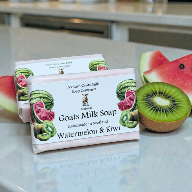 Watermelon & Kiwi Highland Goats Milk Soap