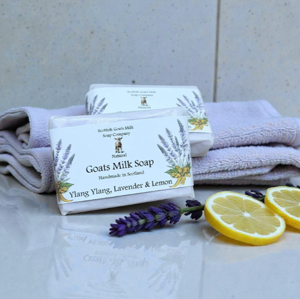 Ylang Ylang, Lavender & Lemon Highland Goats Milk Soap - Image 2