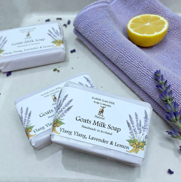Ylang Ylang, Lavender & Lemon Highland Goats Milk Soap - Image 3