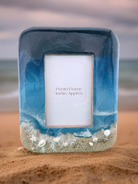 4x6inch Coastal Resin Photo Frame