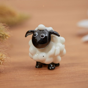 Glass Bobbly Sheep Ornament