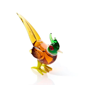 Glass Pheasant Ornament