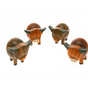 Highland Cow Mini 3D Ornaments