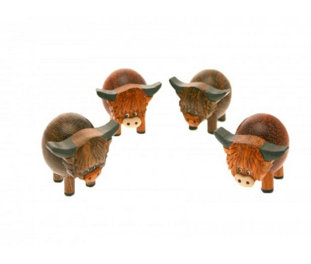 Highland Cow Mini 3D Ornaments