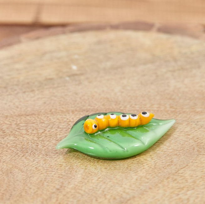 Glass Caterpillar Ornament