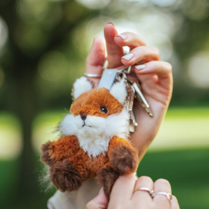 Fox Plush Keyring Autumn