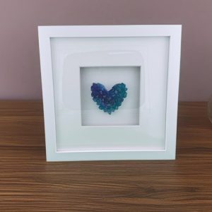 Glass Heart Picture Frame