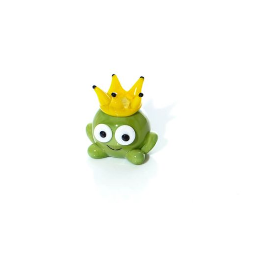 Glass Frog Prince Ornament