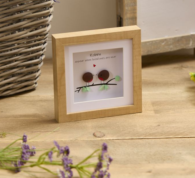 Decorative Wood Open Frame Robins