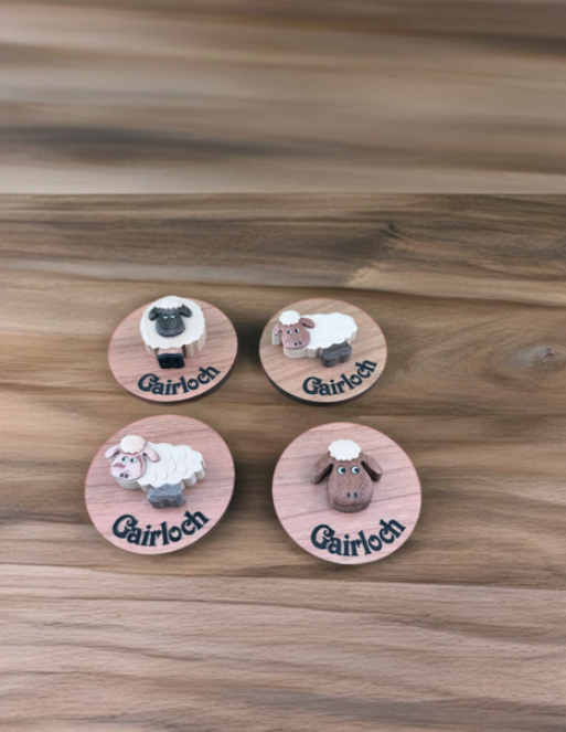 Gairloch Sheep Magnets 3d
