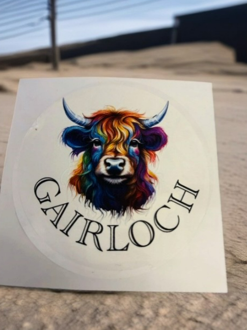 Girloch Highland Cow Stickers